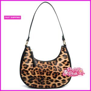 Vegan Leather Crossbody Shoulder Bag Convertible Hobo Purse Medium